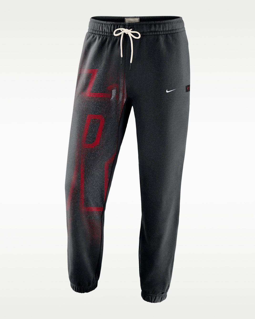 Toronto Raptors Standard Issue Men's Fleece Basketball Trousers - Black/White