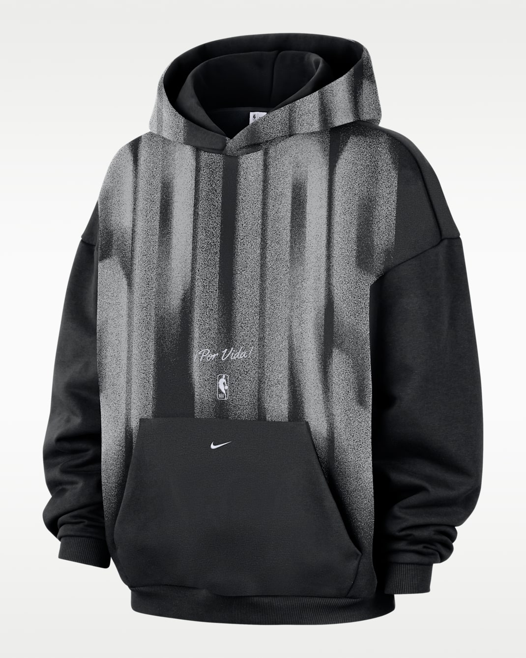 San Antonio Spurs Nike Standard Issue Men's Fleece Basketball Hoodie - Black/White