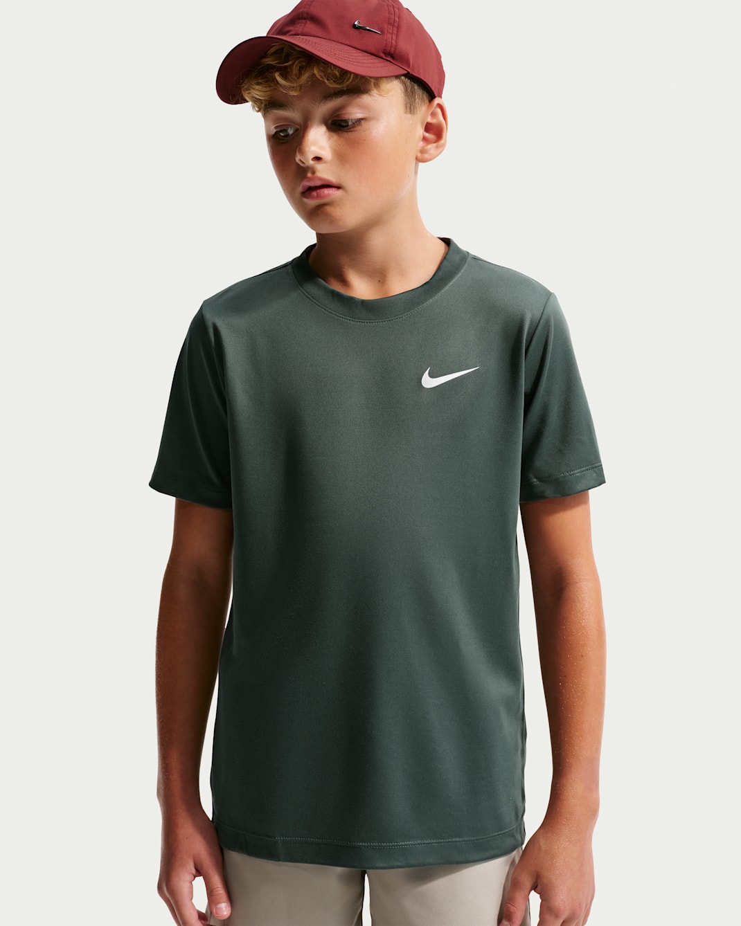 Nike Legend Big Kids' Dri-FIT T-Shirt - Camo Green
