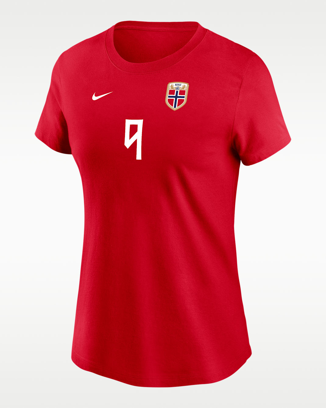 Erling Haaland Norway Women's Nike Soccer T-Shirt - University Red