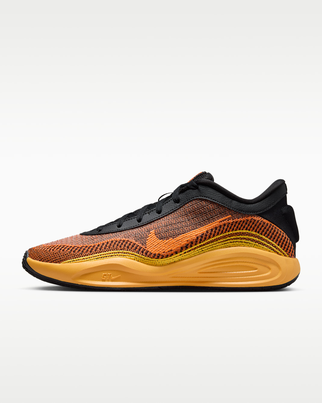 G.T. Hustle Academy Basketball Shoes - Black/Laser Orange/Total Orange