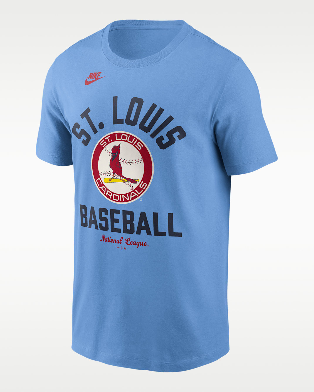 Playera Nike de la MLB para hombre St. Louis Cardinals Cooperstown - Azul claro