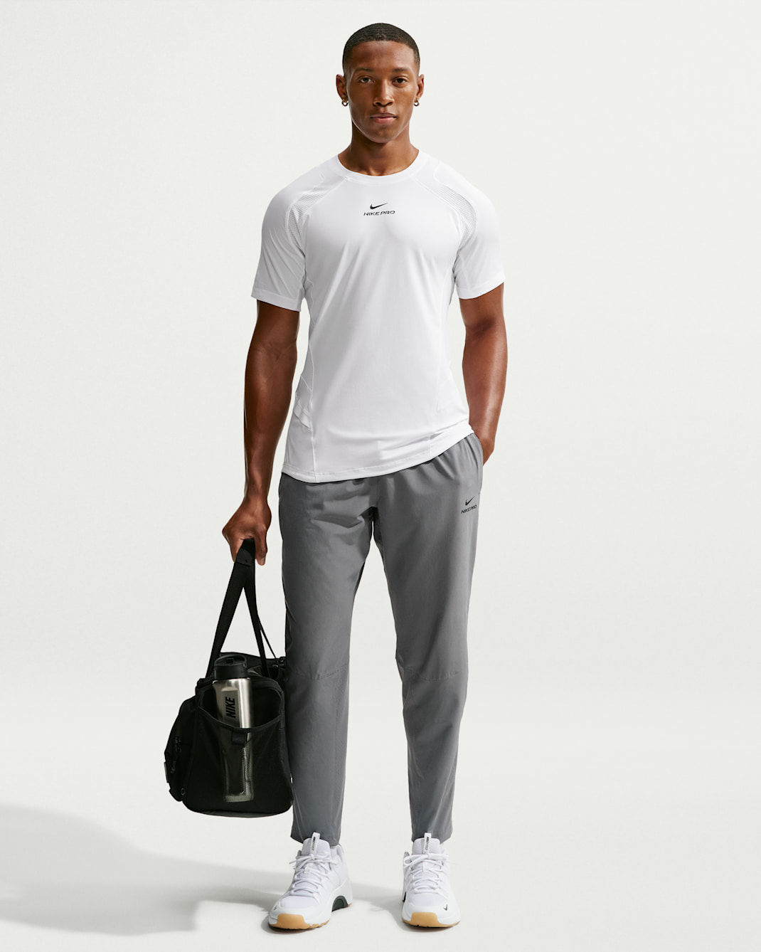 Nike Pro Training Dri-FIT herrebukse - Smoke Grey/Svart