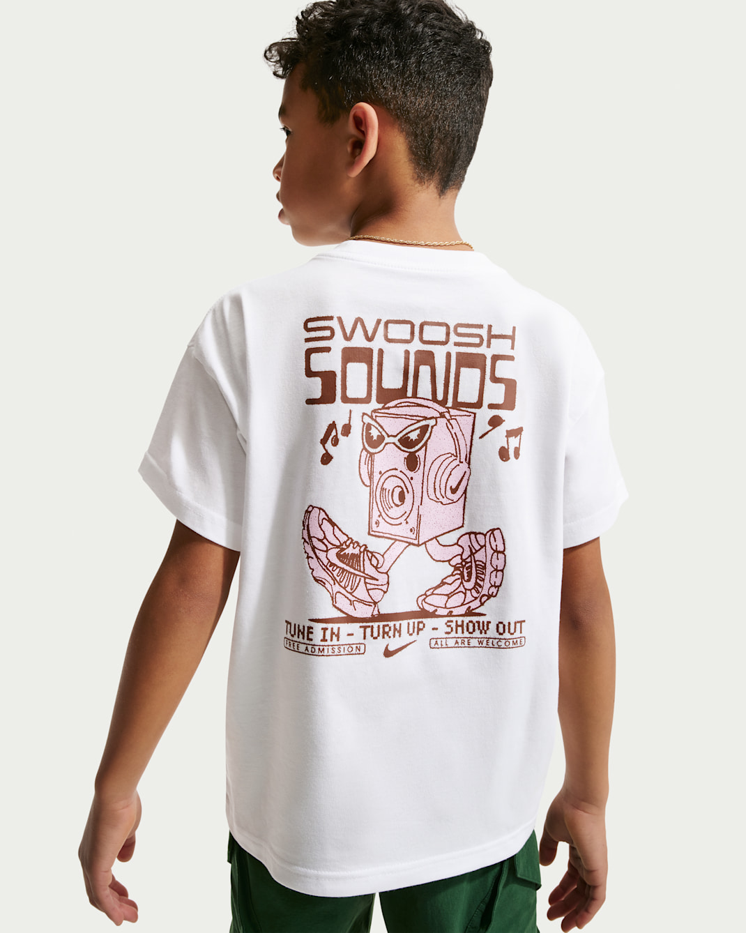 Nike Swoosh Big Kids' Max90 T-Shirt - White