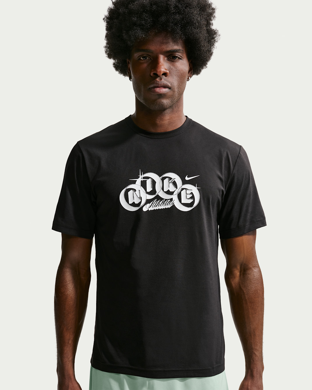 Playera de entrenamiento Dri-FIT para hombre Nike Hyverse - Negro/Blanco