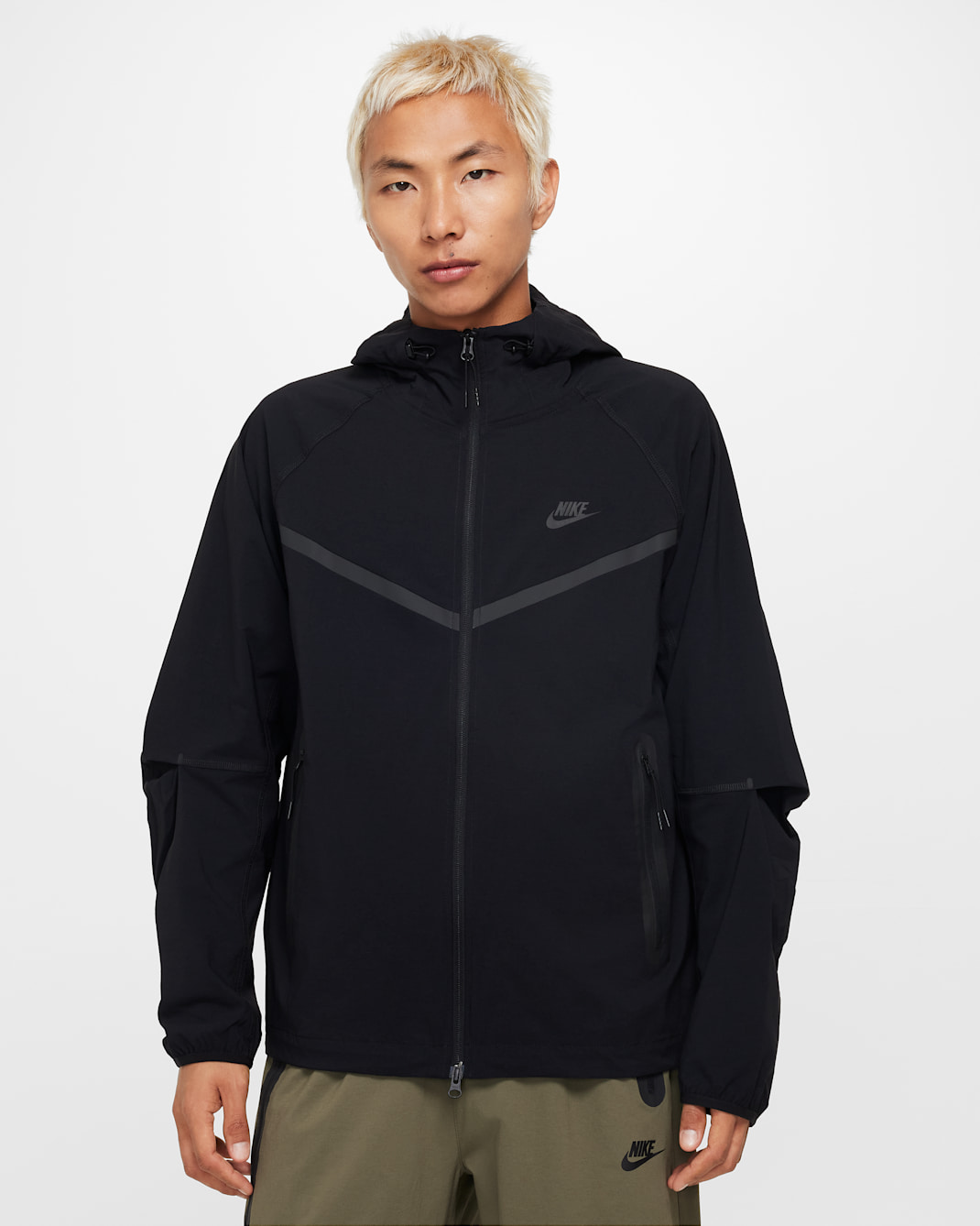 Nike Tech Windrunner Men's Woven Full-Zip Jacket - Black/Black/Black