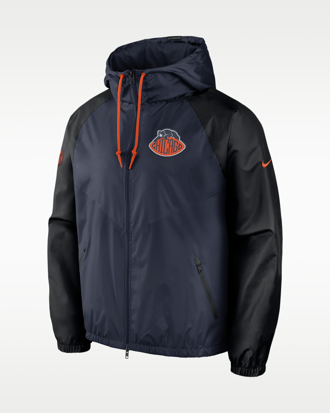 Chicago Bears Rivalries Collection Windrunner Men's Nike NFL Full-Zip Jacket - Marine