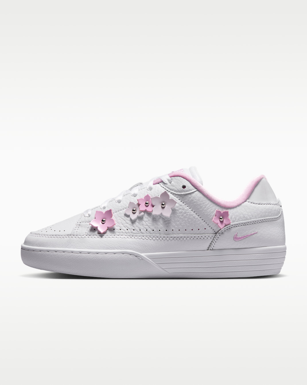 Nike Tennis Centre "Florette" Zapatillas - Mujer - Blanco/Bleached Lilac/Plata metalizado/Pink Rise