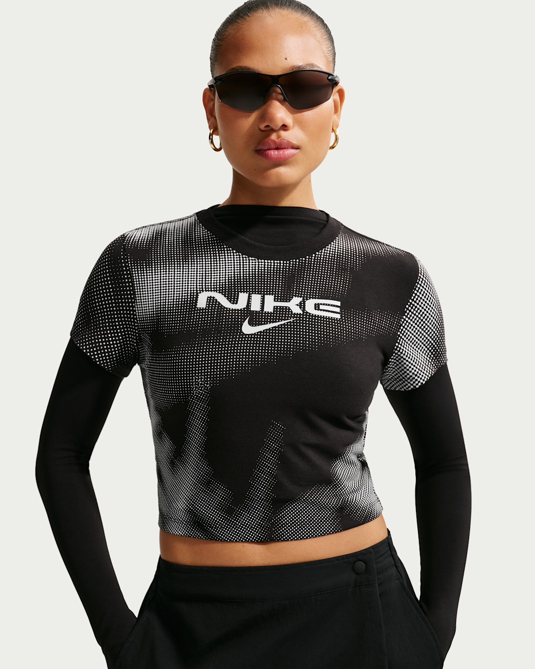 Nike Sportswear Chill Knit Women's Slim Cropped T-Shirt - Black