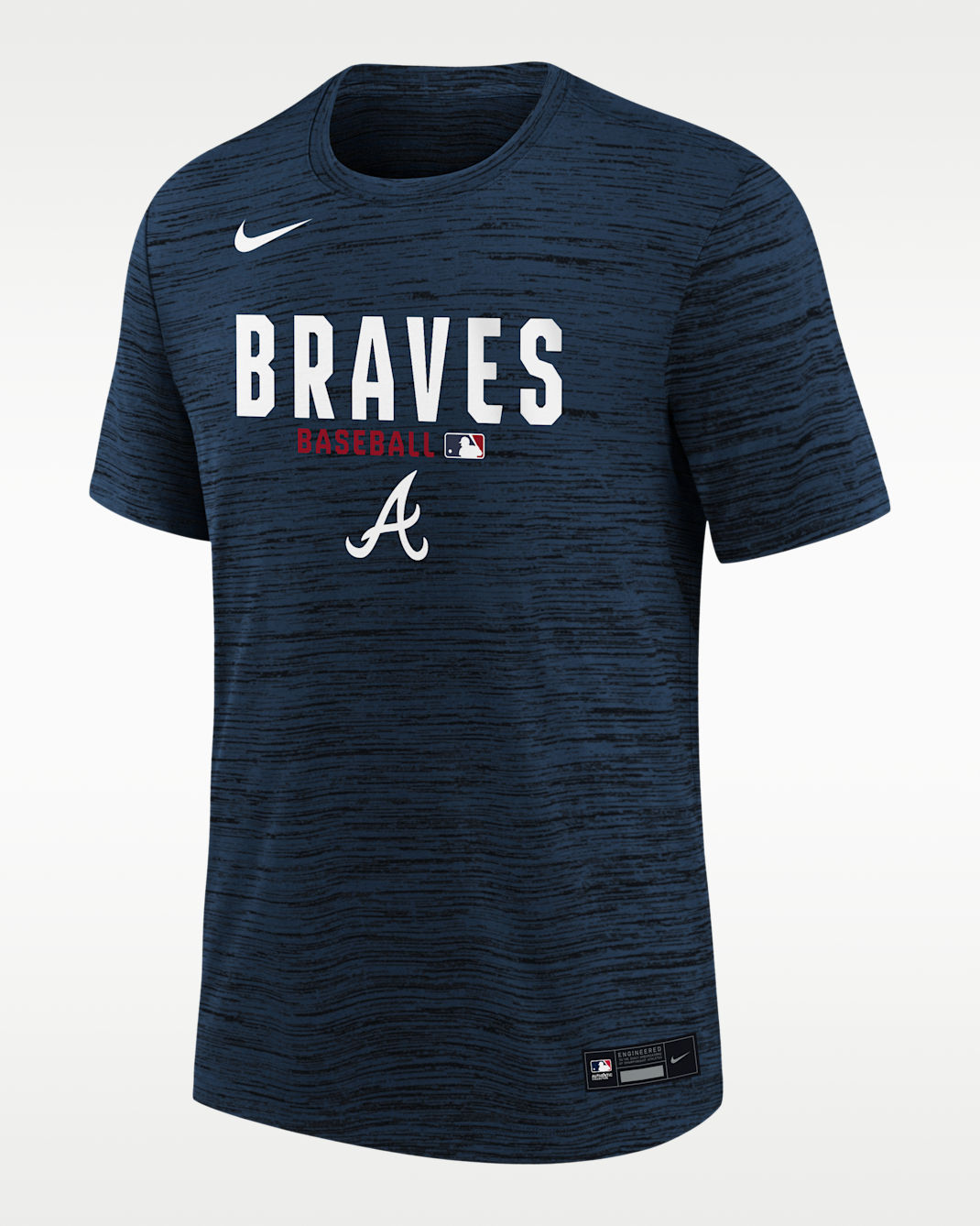 Atlanta Braves Authentic Collection Velocity Big Kids' Nike Dri-FIT MLB T-Shirt - College Navy