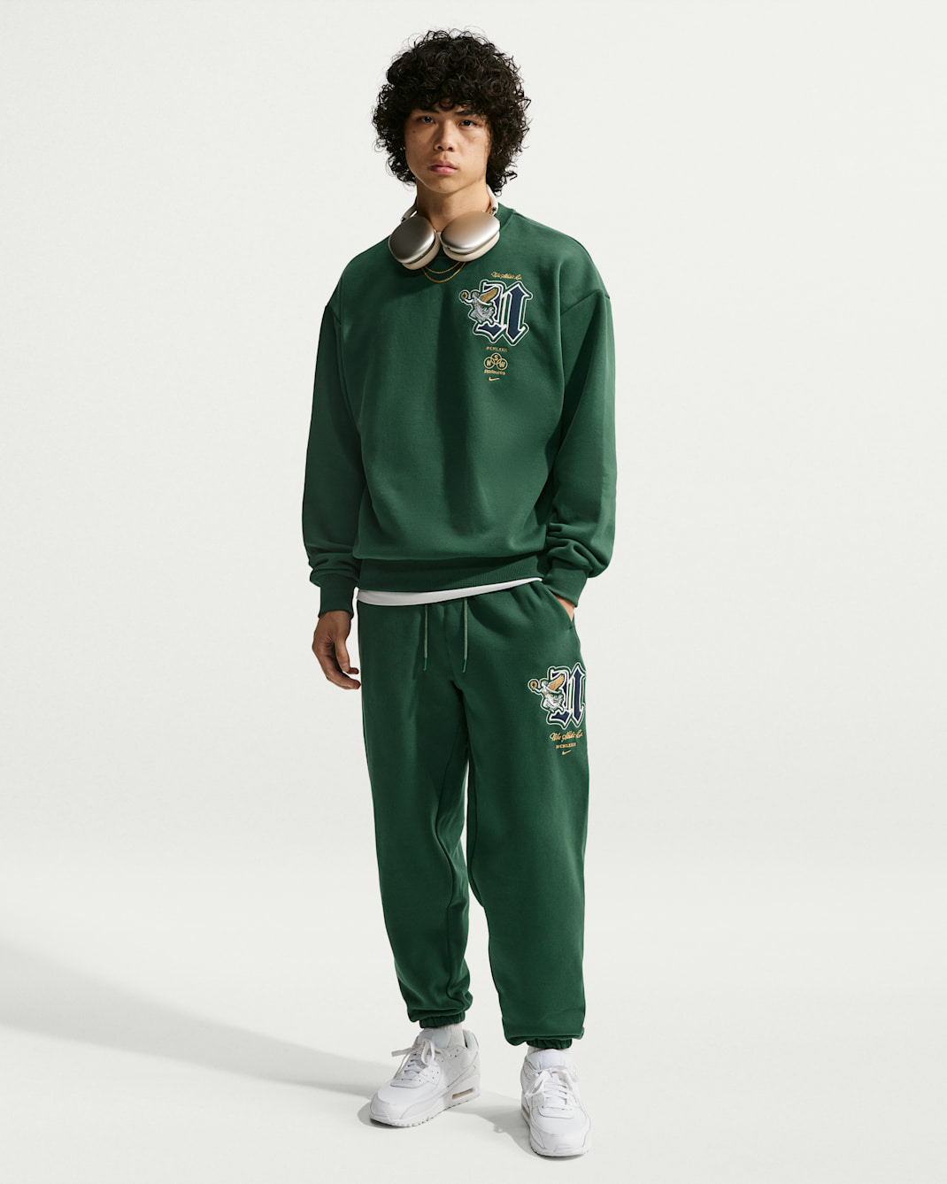 Nike Solo Fleece Men's Cuffed Pants - Fir