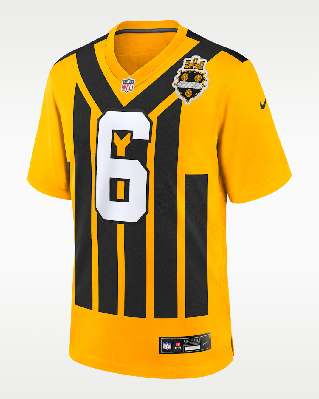 Jersey Nike de la NFL Game para hombre Patrick Queen Pittsburgh Steelers - Oro