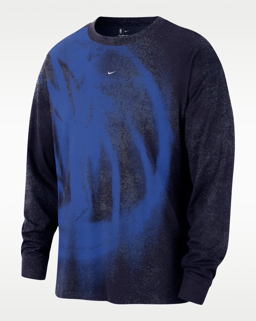 Dallas Mavericks Essential Anthem Men's Long-Sleeve Basketball T-Shirt - College Navy