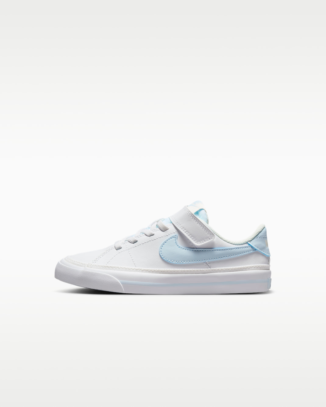 NikeCourt Legacy Younger Kids' Shoes - White/Sail/Blue Tint
