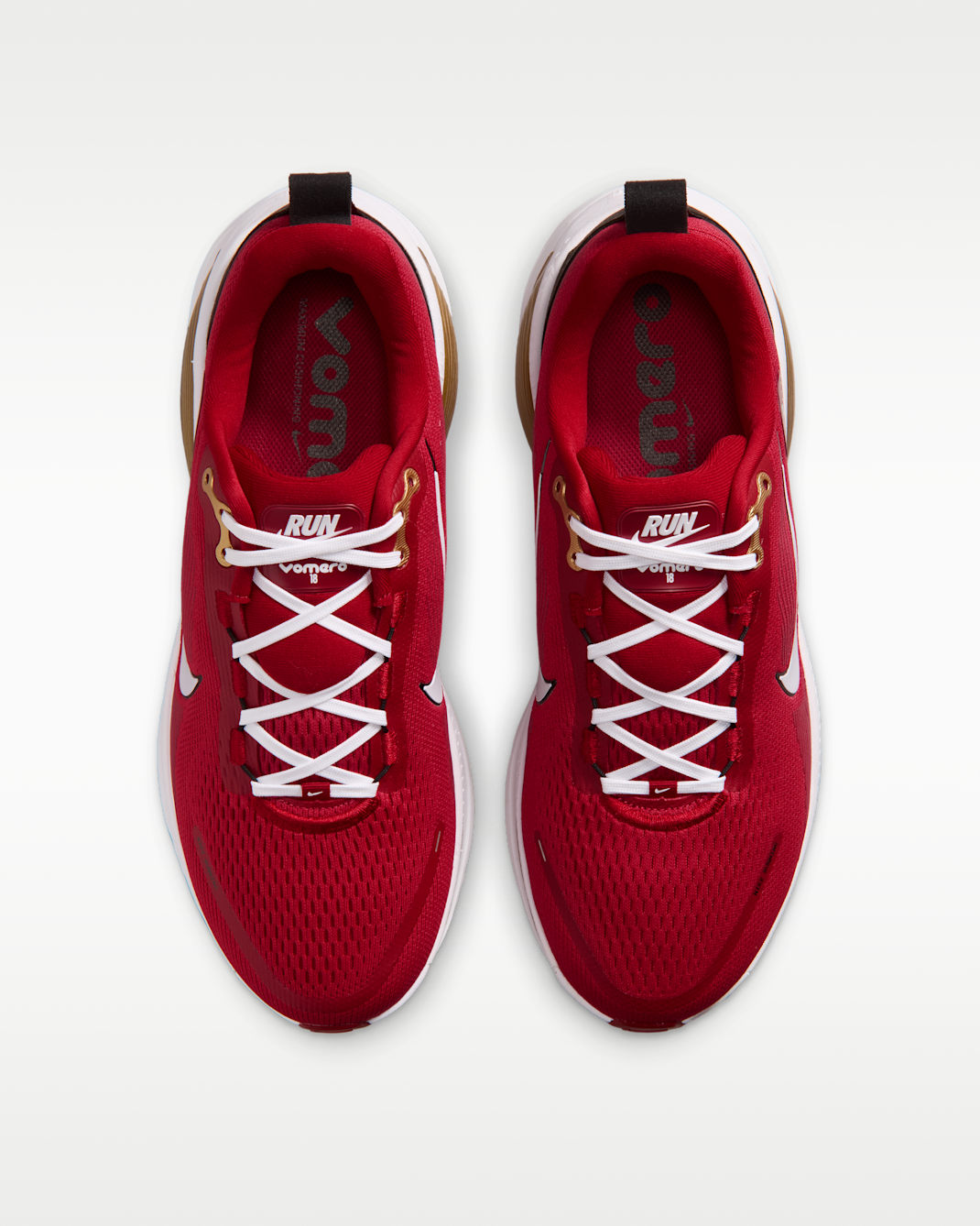 Nike Vomero 18 (San Francisco 49ers) Men's NFL Road Running Shoes