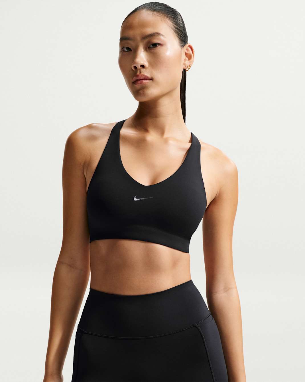 Nike Universa Women's Medium-Support Padded Sport Bra - Black/Anthracite/Dark Smoke Grey