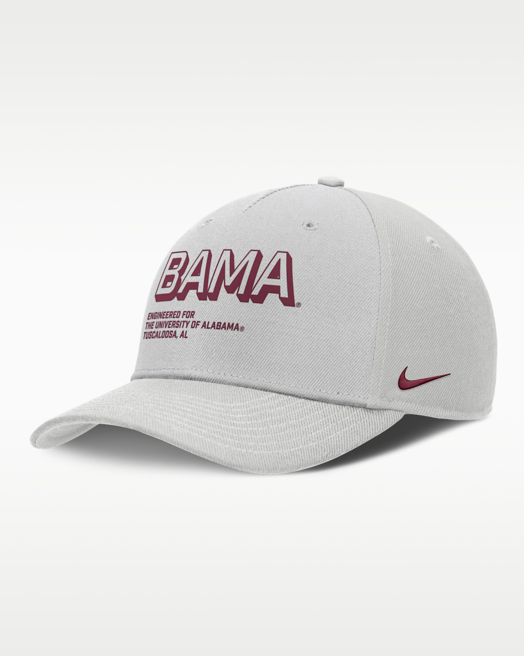 Alabama On-Field Primetime Rise Men's Nike College Adjustable Hat - Grey