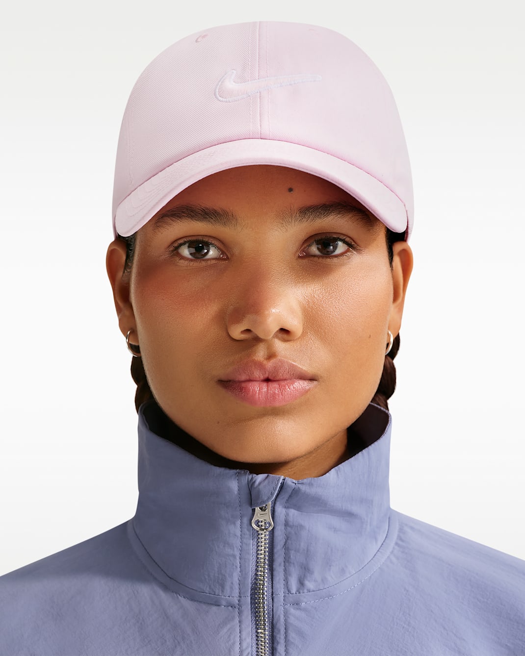 Nike Club Unstructured Swoosh Cap - Pink Foam/White