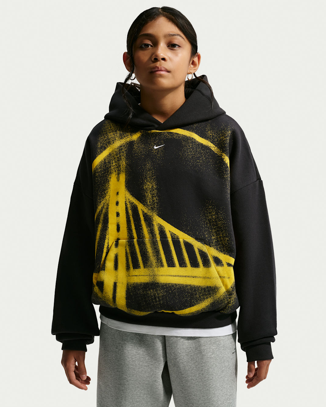 Golden State Warriors Big Kids' Nike Basketball Hoodie