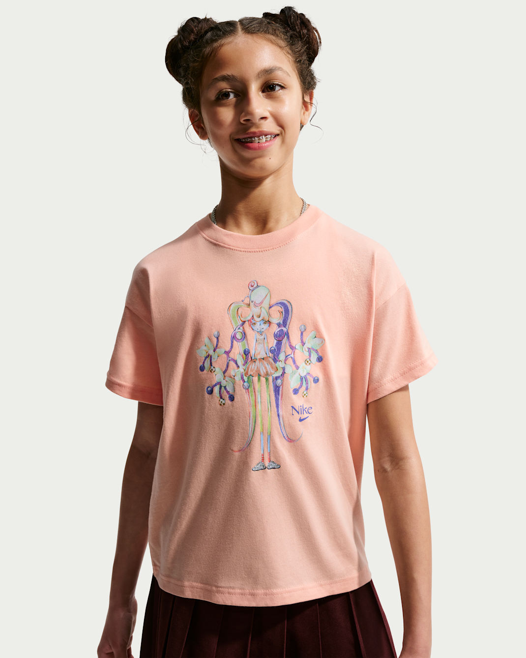 Nike Sportswear Big Kids' (Girls') T-Shirt - Arctic Orange
