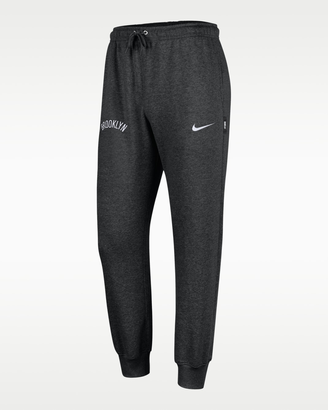 Joggers Club Fleece Nike de la NBA para hombre Brooklyn Nets City Edition - Negro