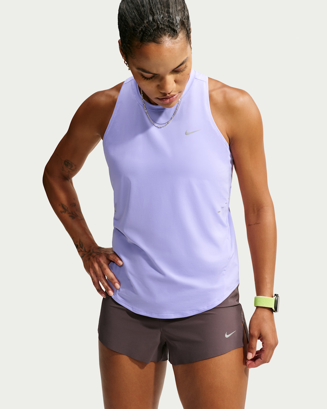 เสื้อกล้ามวิ่งผู้หญิง Dri-FIT Nike Swift - Purple Pulse