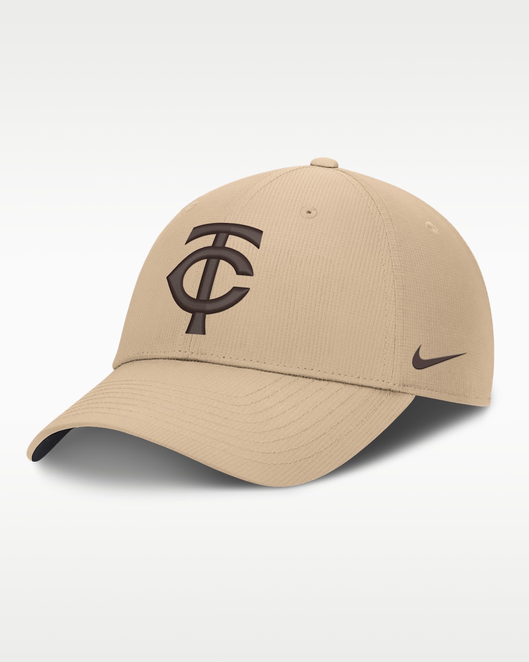 Minnesota Twins Club Men's Nike Dri-FIT MLB Adjustable Hat - Khaki