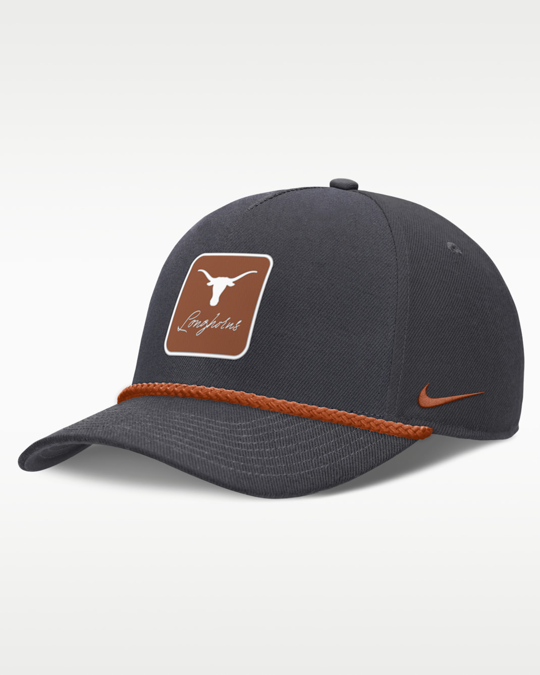 Texas Legacy Letter Rise Men's Nike Dri-FIT College A-Frame Adjustable Hat - Anthracite