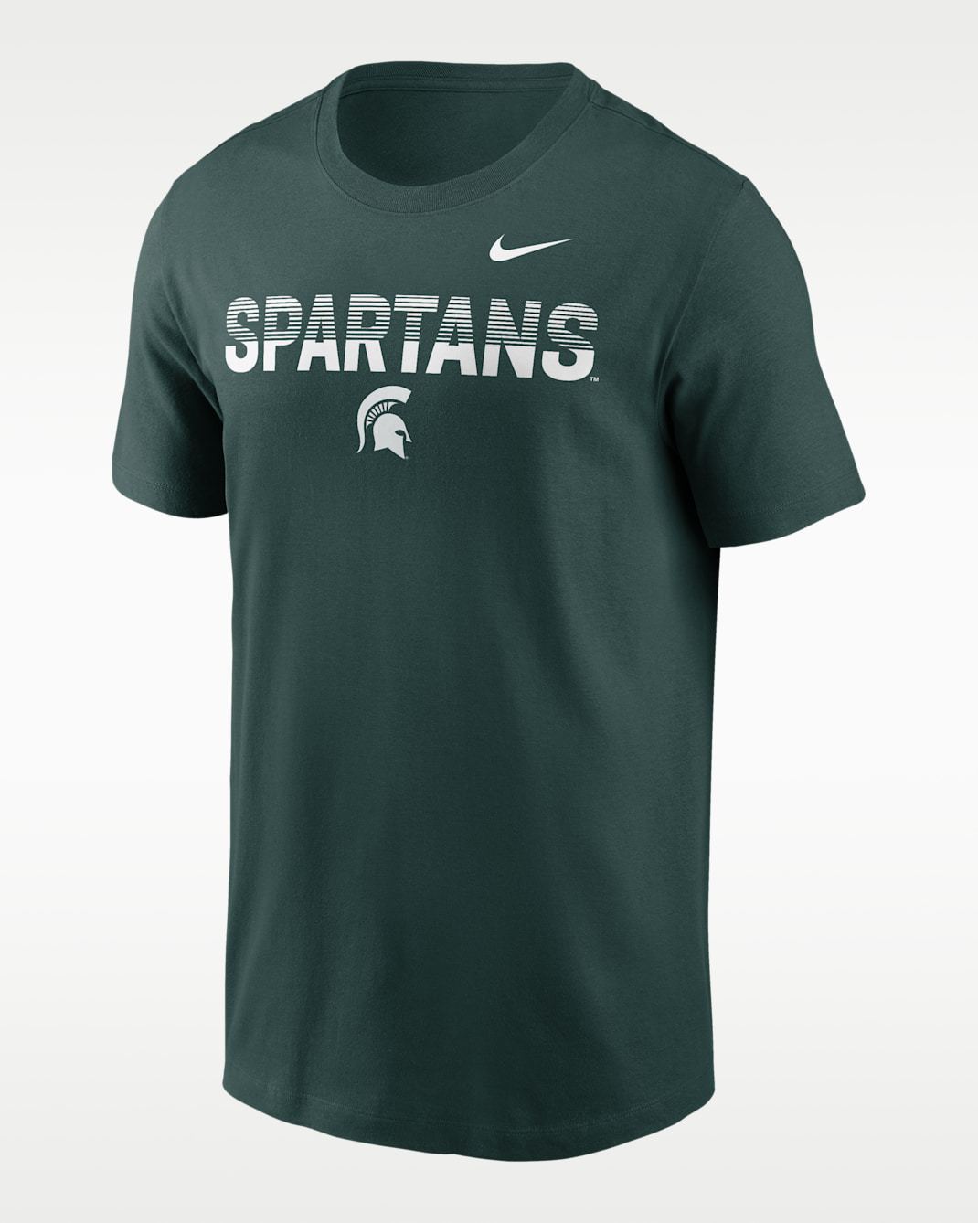 Playera universitaria Nike para hombre Michigan State Primetime Kinetic - Verde