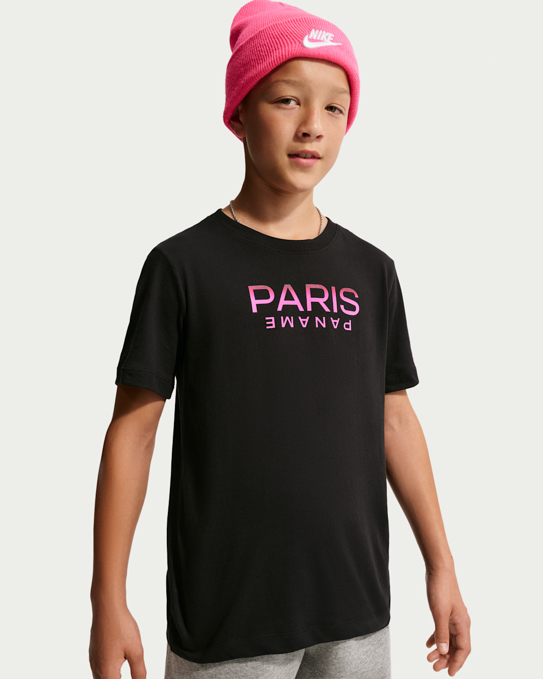 Paris Saint-Germain Nike Genç Çocuk Tişörtü - Siyah