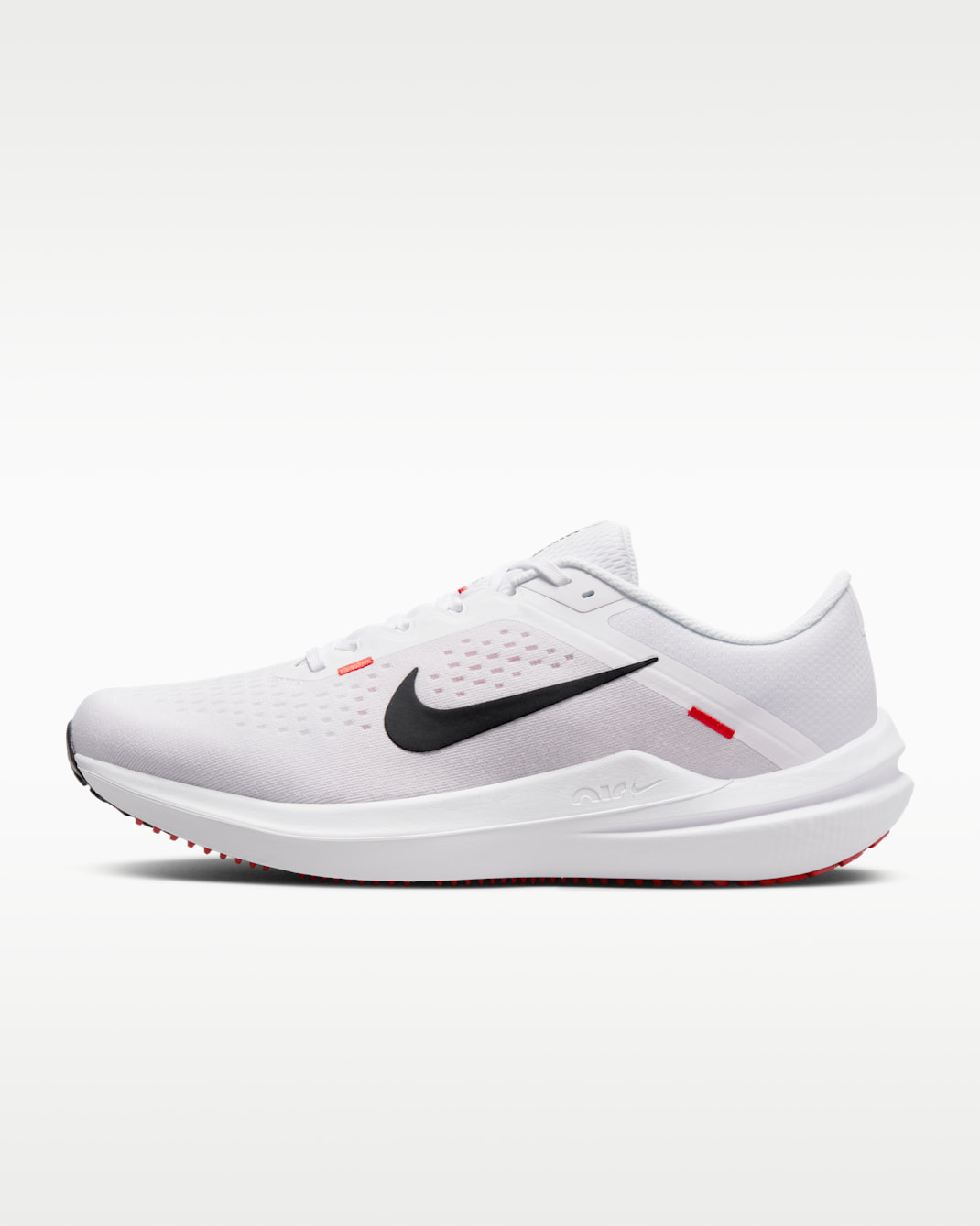 Nike Winflo 10 Men's Road Running Shoes - White/Light Crimson/Black