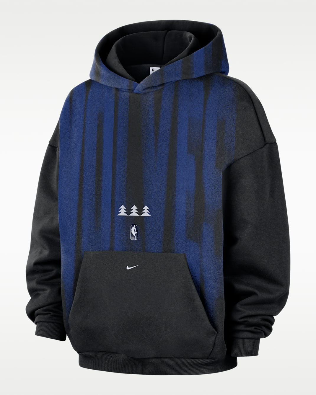Minnesota Timberwolves Standard Issue Men's Therma-FIT Fleece Basketball Hoodie - Black/White