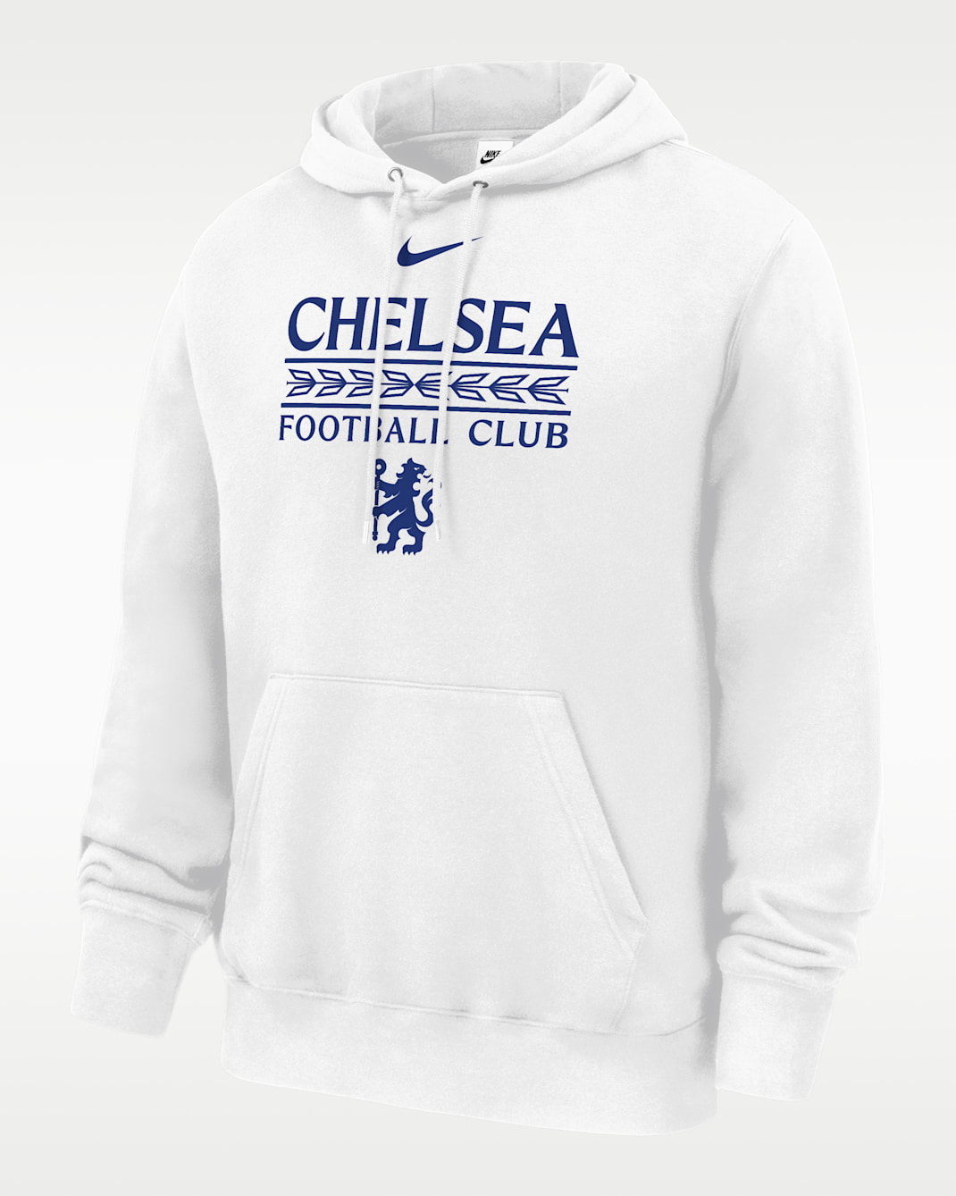 Sudadera con gorro sin cierre Nike para hombre Chelsea Club Fleece - Blanco