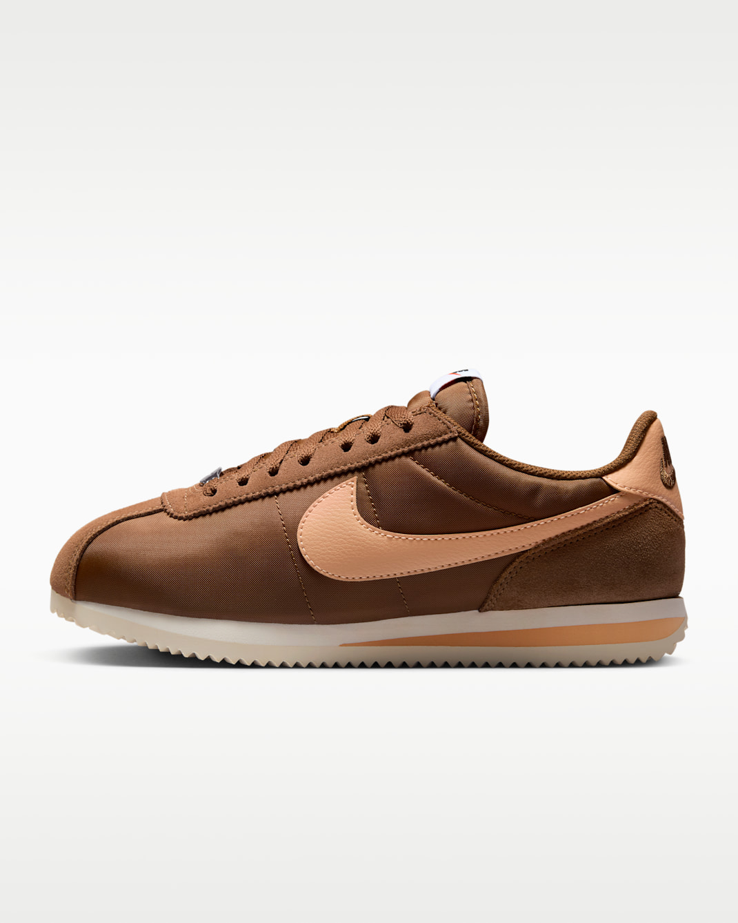 Nike Cortez Textile damesschoenen - Light British Tan/Sail/Orange Chalk