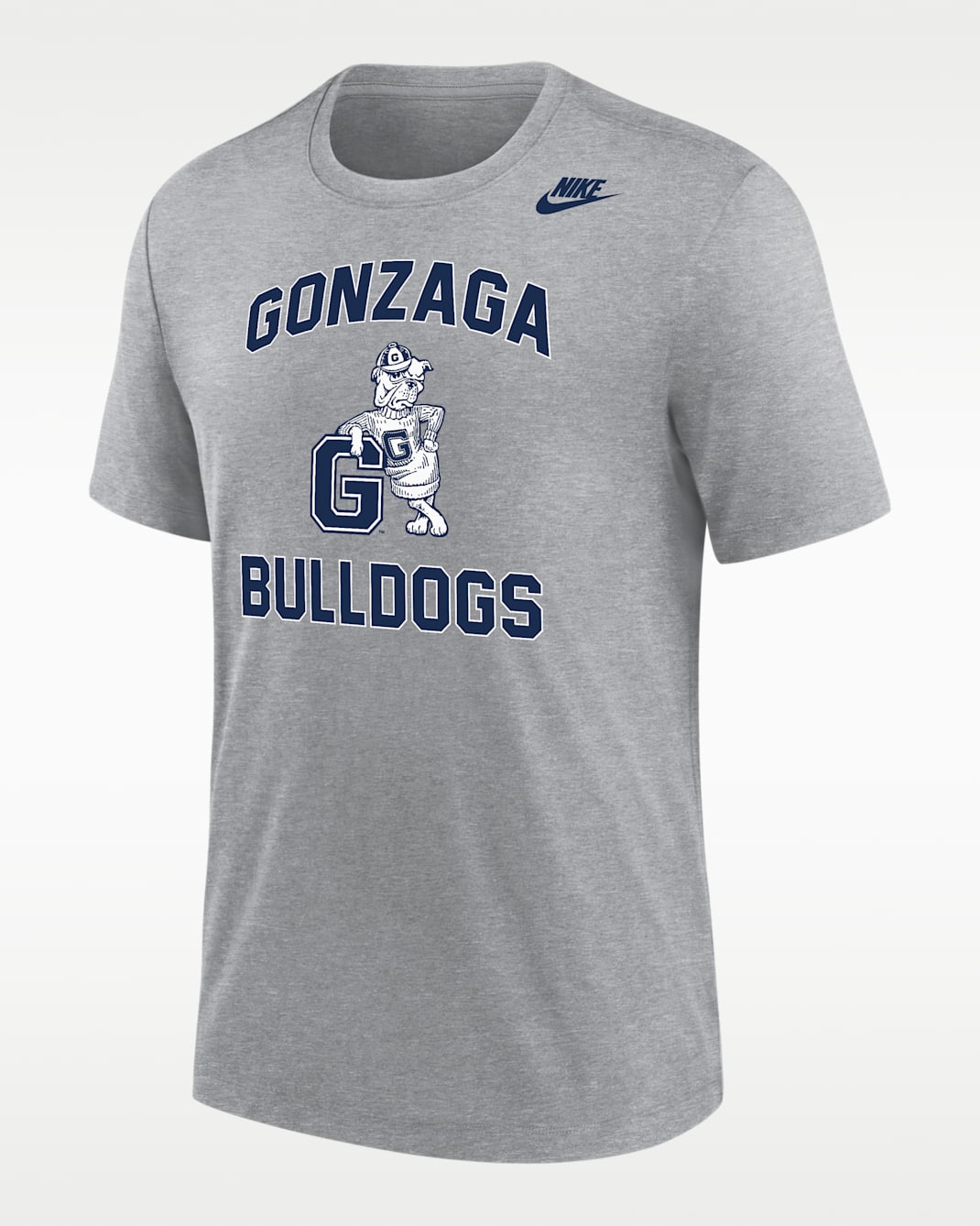 Gonzaga Bulldogs Men's Nike Football Tri-Blend T-Shirt