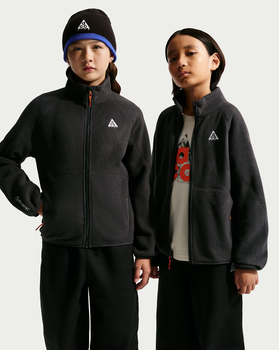 Nike ACG Polar Fleece wandeljack voor kids - Zwart