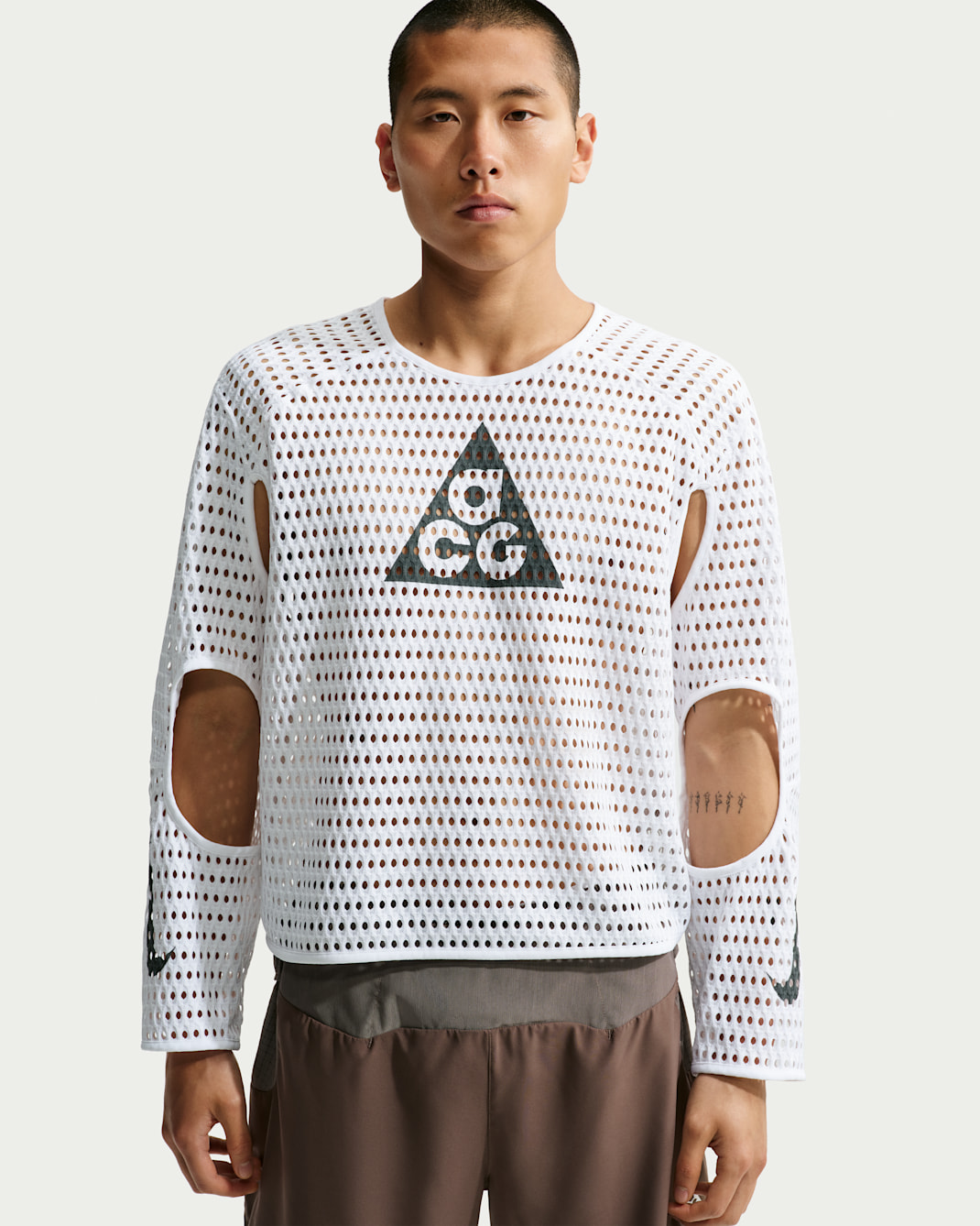 ACG Radical AirFlow NXT Dri-FIT trailrunningtop met lange mouwen voor heren - Wit/Anthracite