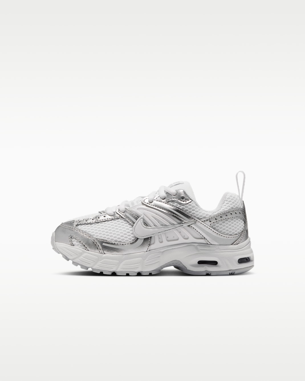 Nike Air Max Moto 2K Younger Kids' Shoes - White/Pure Platinum/Metallic Silver/White