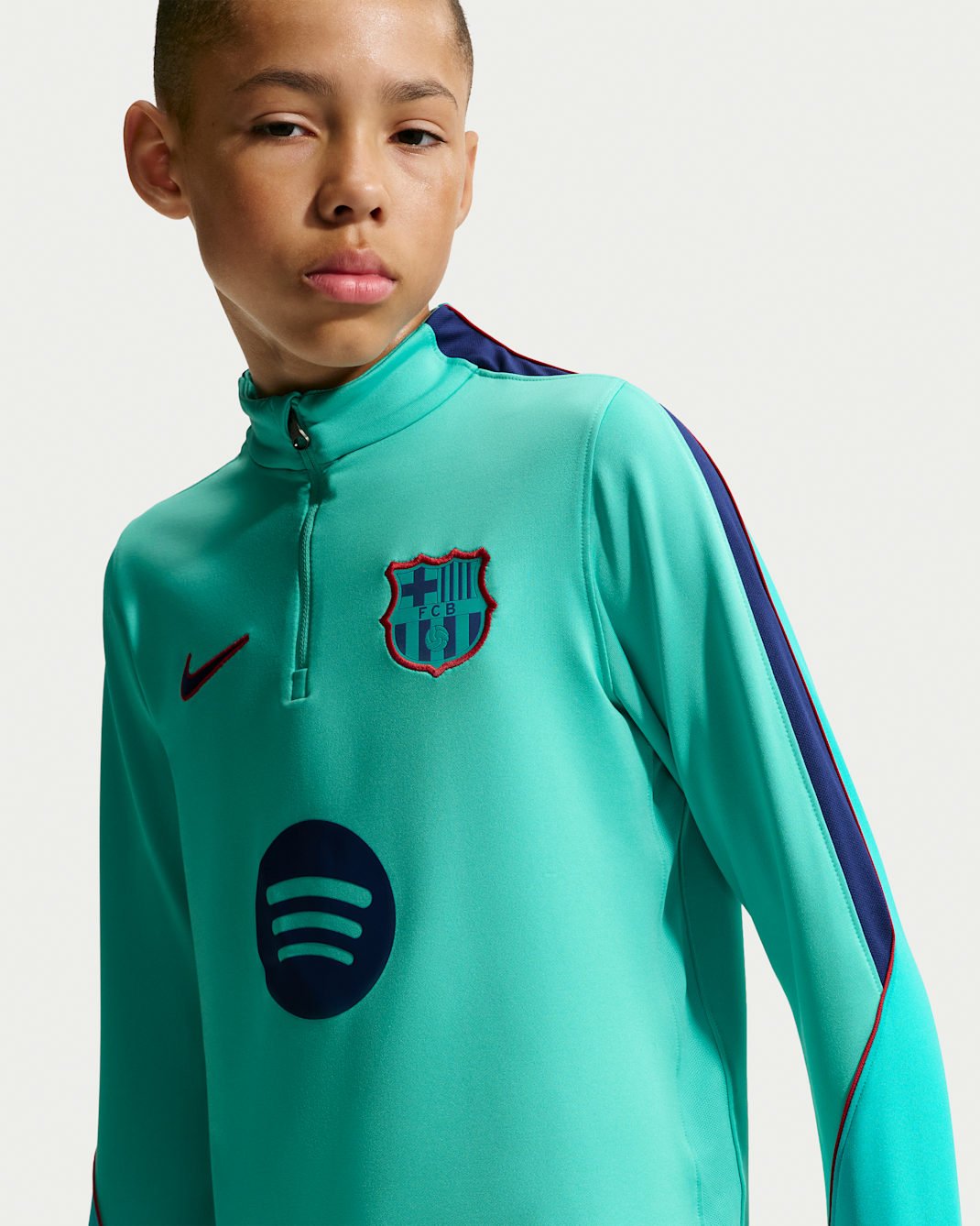 FC Barcelona Strike Third Big Kids' Nike Dri-FIT Soccer Knit Drill Top