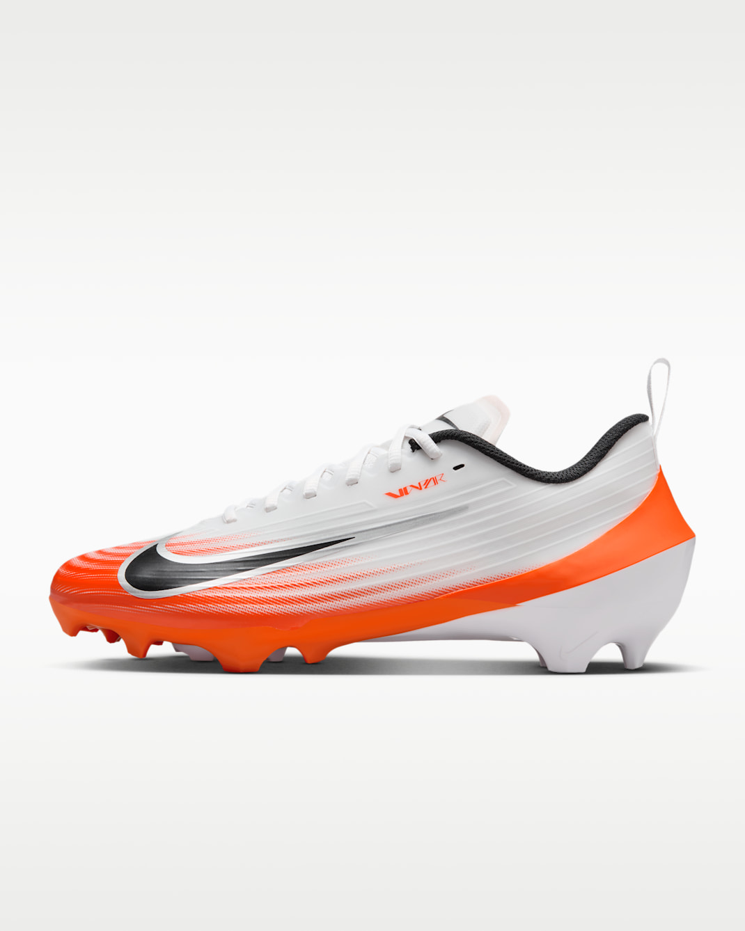 Nike Vapor Speed 3 Football Cleats - White/Safety Orange/Metallic Silver/Black