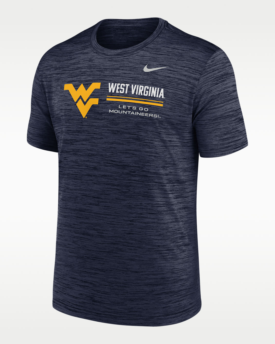 West Virginia Sideline Velocity Men's Nike Dri-FIT College T-Shirt - College Navy