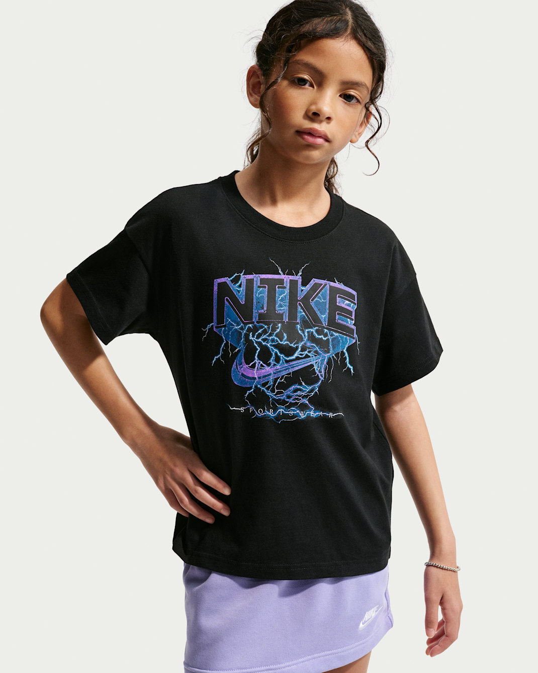 Nike Sportswear Big Kids' T-Shirt - Black