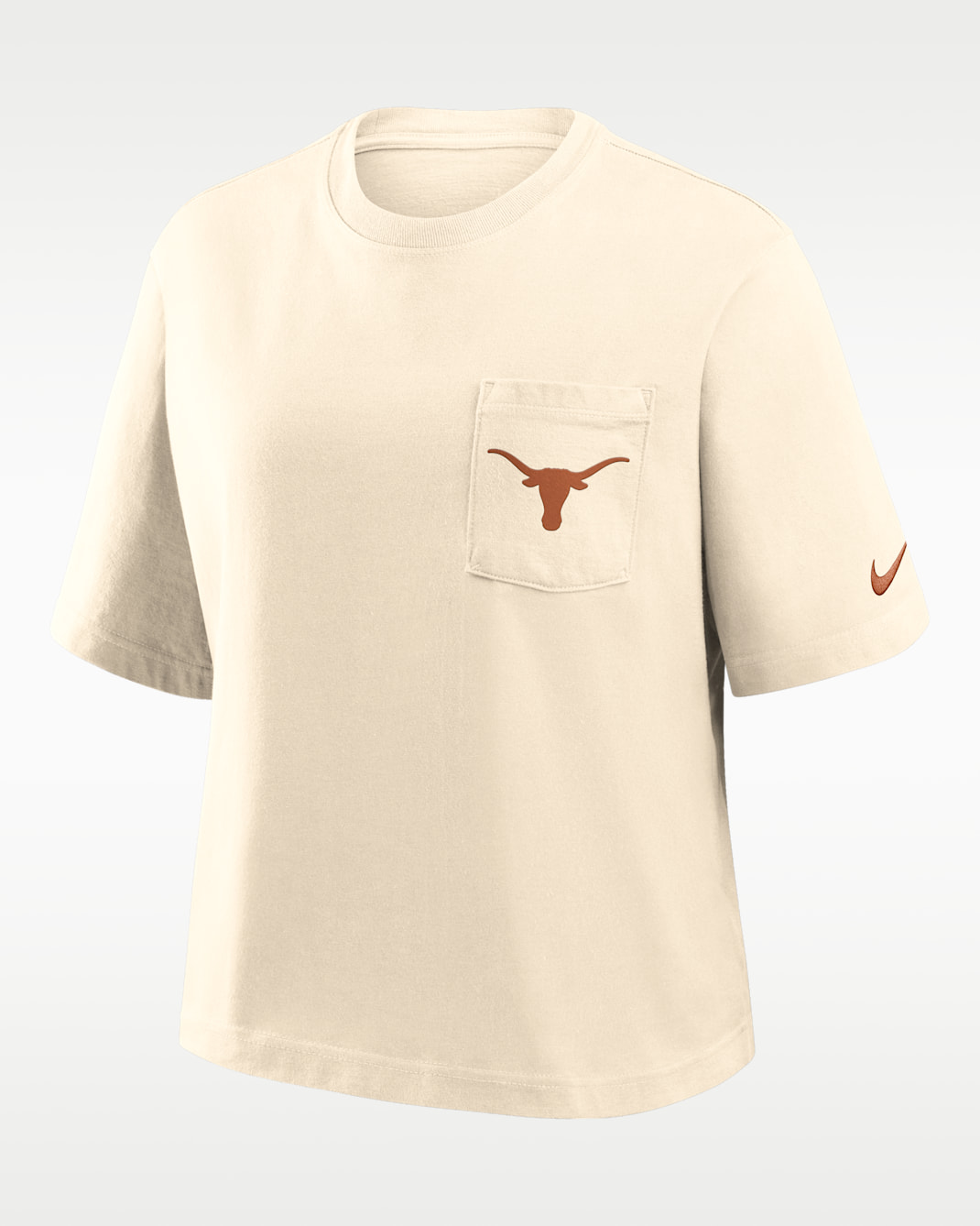 Texas Pocket Boxy Women's Nike College T-Shirt - Natural