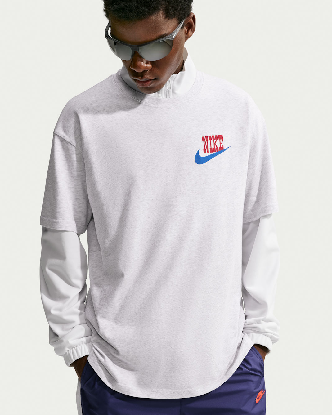 Nike Sportswear Men's Loose T-Shirt - Birch Heather