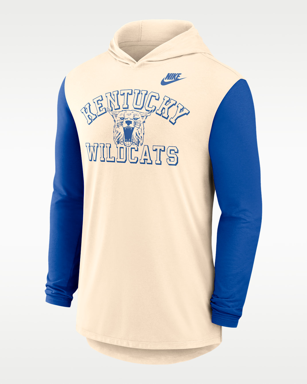 Kentucky Legacy Men's Nike Dri-FIT College Long-Sleeve Hooded T-Shirt - Natural