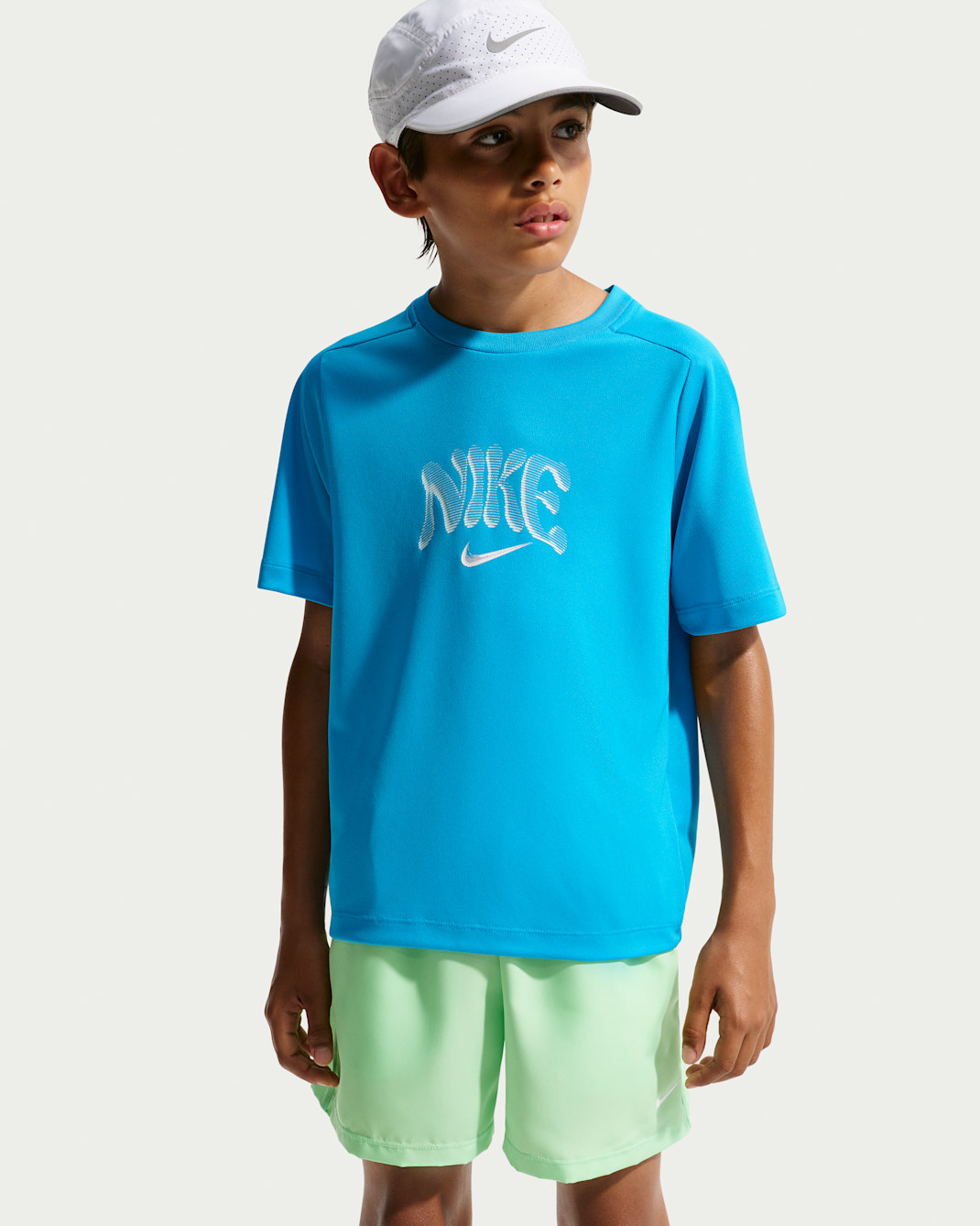 Nike Multi Refresh Older Kids' (Boys') Top - Light Current Blue