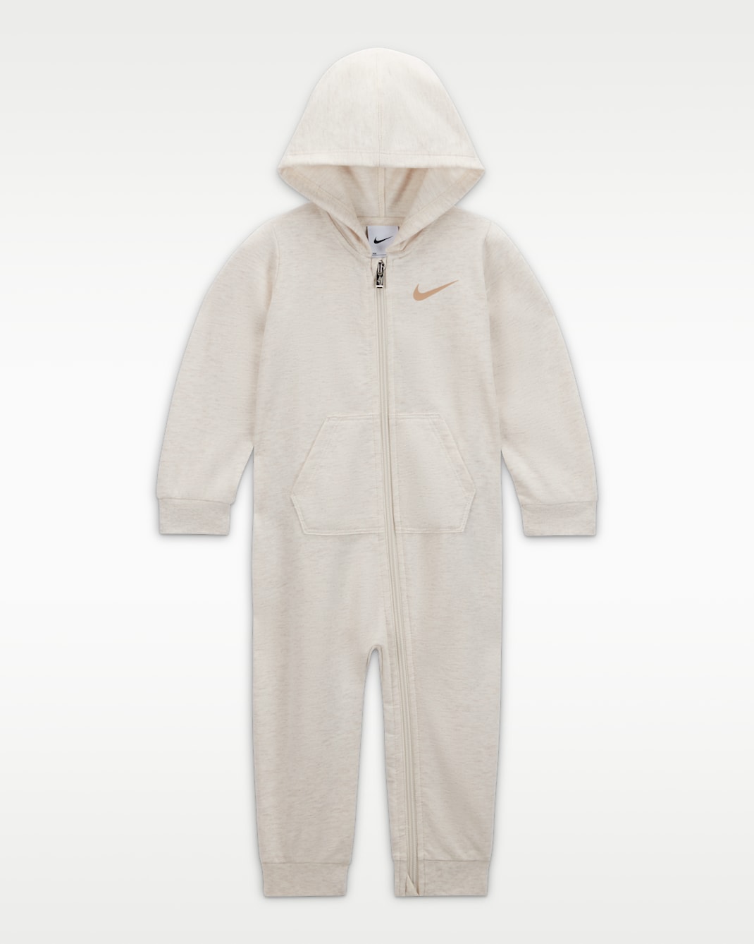 Nike Essentials Hooded Overalls Baby Overalls - Pale Ivory