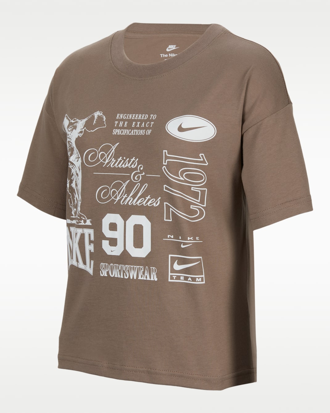 Nike Sportswear 大童 (女童) T 恤 - Mink Brown