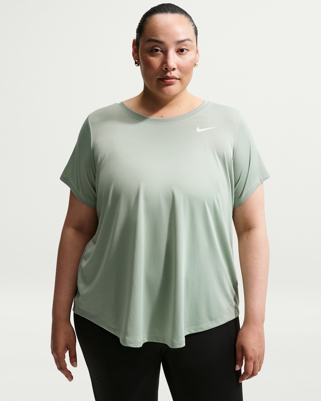 Nike Dri-FIT Women's T-Shirt (Plus Size) - Steam/White