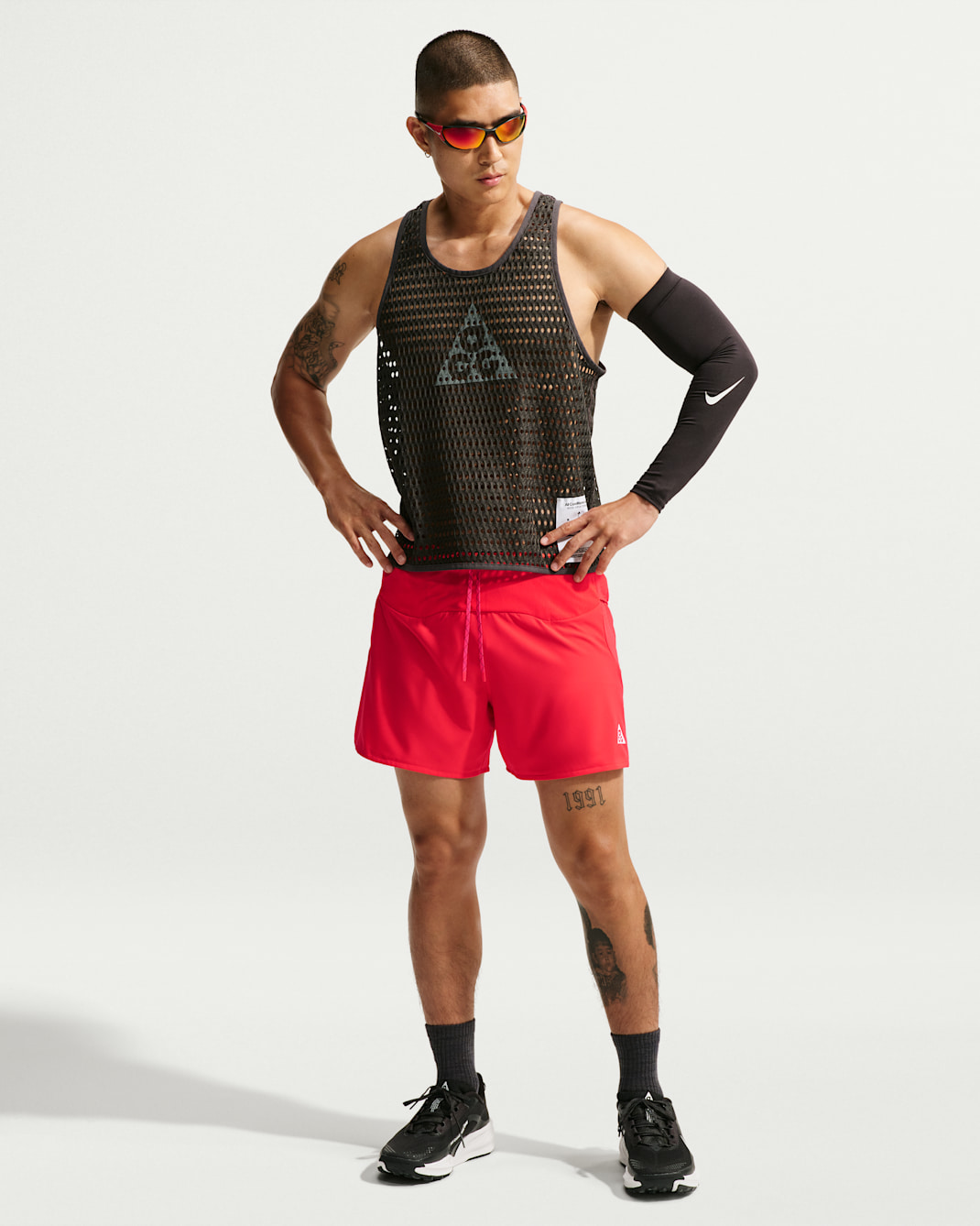 Nike ACG 'Second Sunrise' Men's Dri-FIT ADV 13cm (approx) Brief-Lined Shorts - Light Crimson/Light Crimson/Summit White